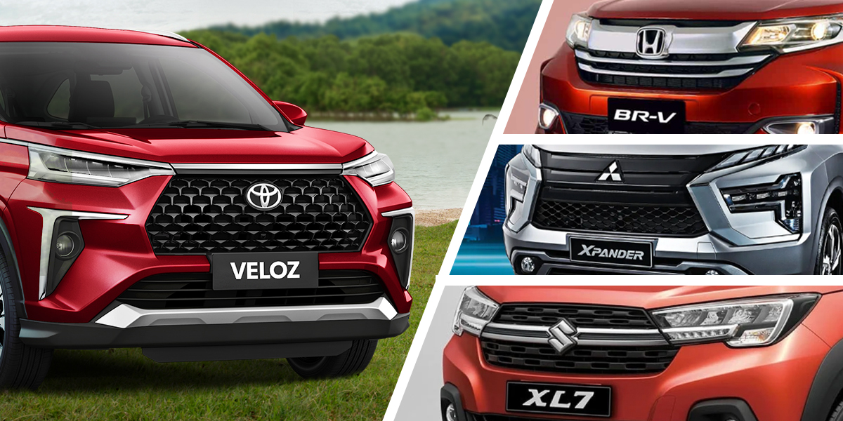 4-way comparison: Toyota Veloz vs. Honda BR-V vs. Mitsubishi Xpander vs. Suzuki XL7