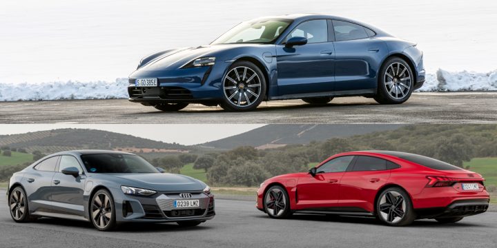 Audi E Tron Gt Porsche Taycan Electric Vehicle