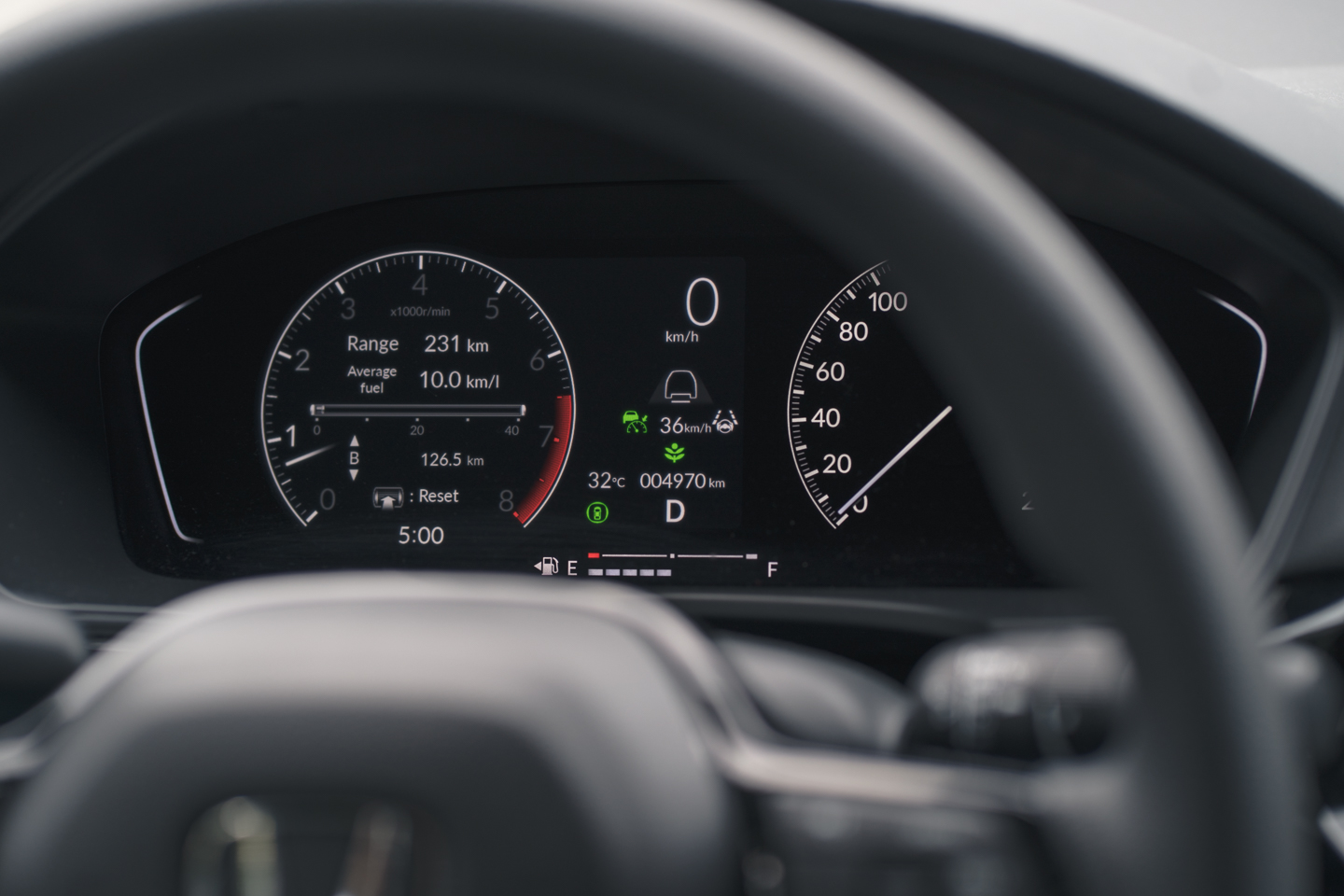 2022 Honda Civic Sensing Gauge Indicator Safety