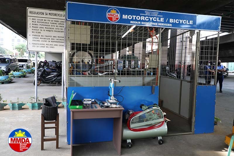 MMDA Opens Motorcycle and Bicycle Repair Area On EDSA (June 16)