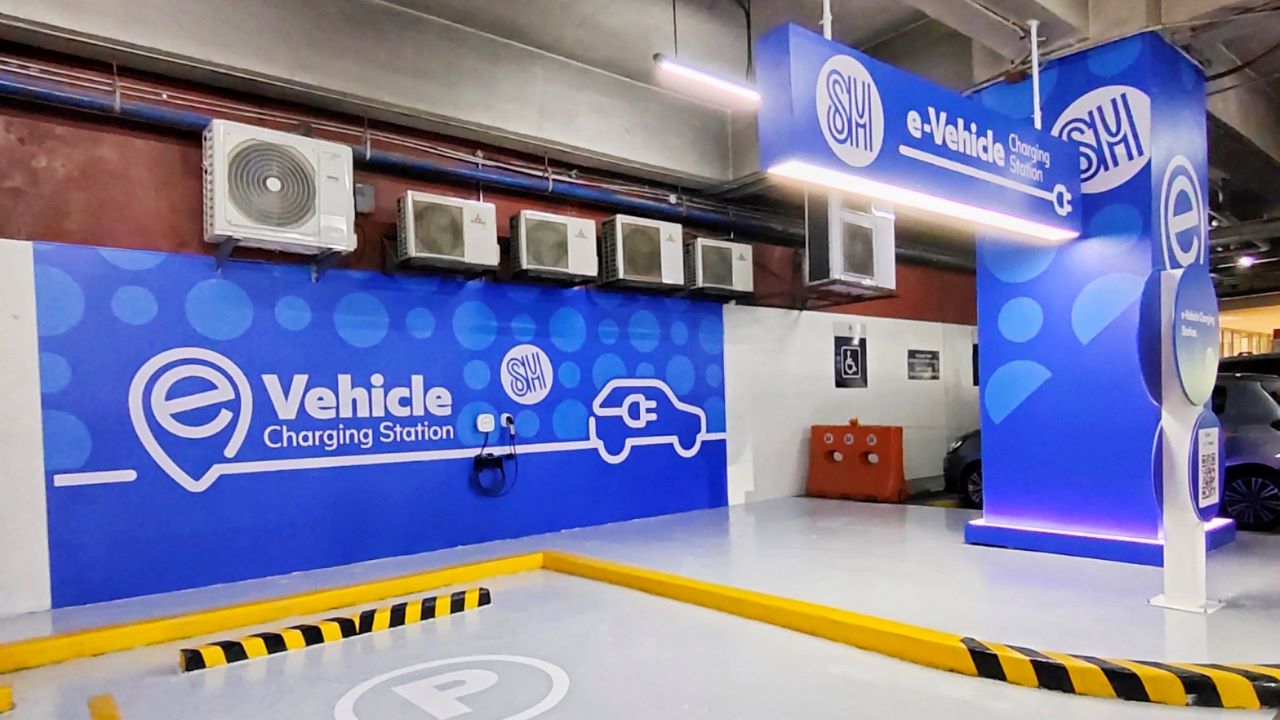SM Marikina opens the city’s 1st free in-mall EV charging station