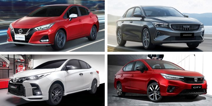 Geely Emgrand Toyota Vios Gr S Honda City Rs Nissan Almera N Sport Comparison Comparo
