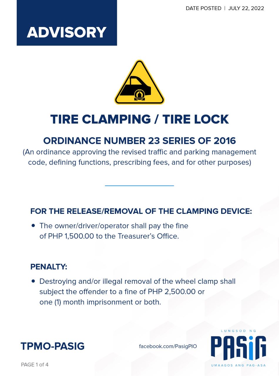 Pasig Tire Clamping Advisory July 22 2022 Inline 01