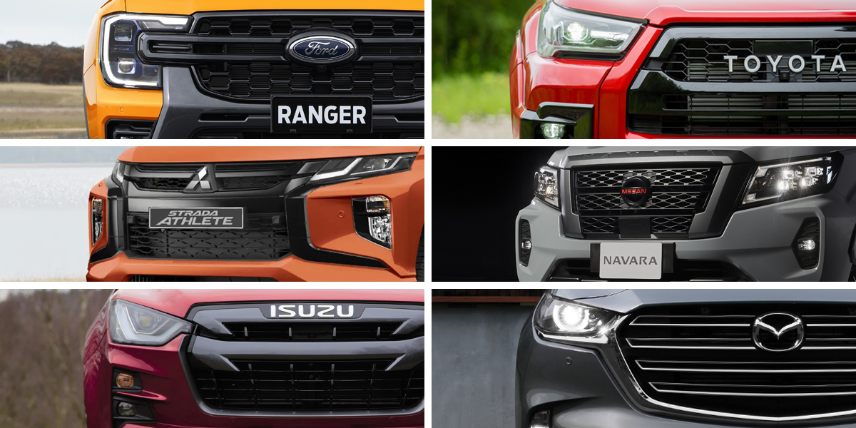 6-way comparison: Ford Ranger vs. Toyota Hilux vs. Mitsubishi Strada vs. Nissan Navara vs. Isuzu D-Max vs. Mazda BT-50