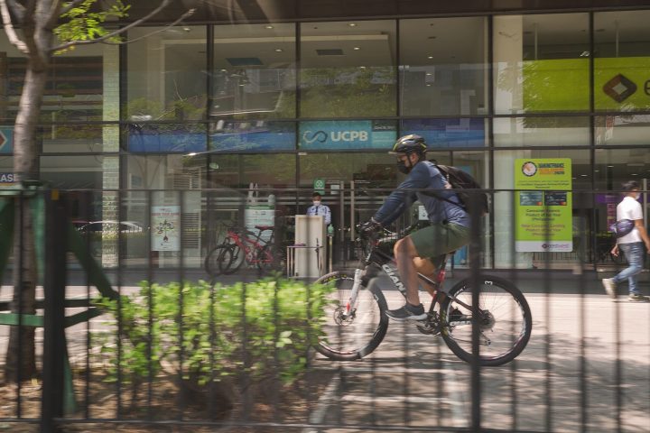 Bgc Biker Sidewalk Min Bicycle Dotr Eot Facility Inline 02 bike lane