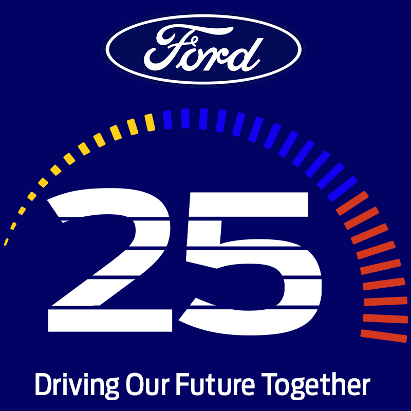 Ford 25th Logo Blue