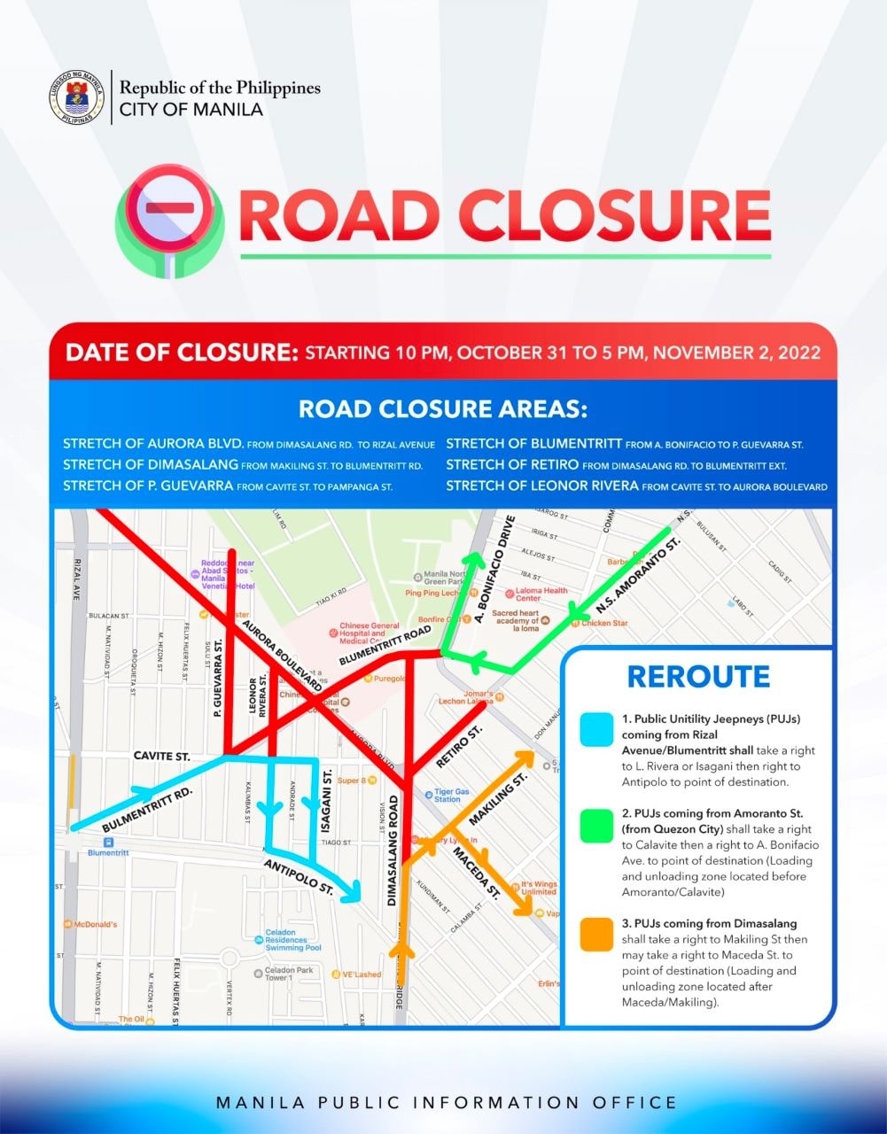 Manila Road Closure Rerouting Scheme Undas 2022 Inline 01 Min