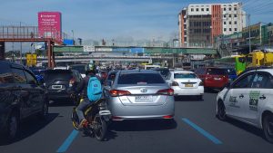 road markings driver education Mmda Motorcycle Lane Commonwealth Returns blue lane blue lines Main 00 Min