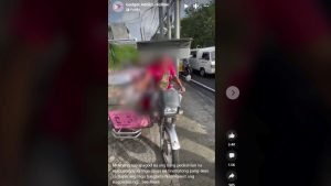 Enough Is Enough. Frustrated Pedestrian Stands Up To Tricycle Driving ...