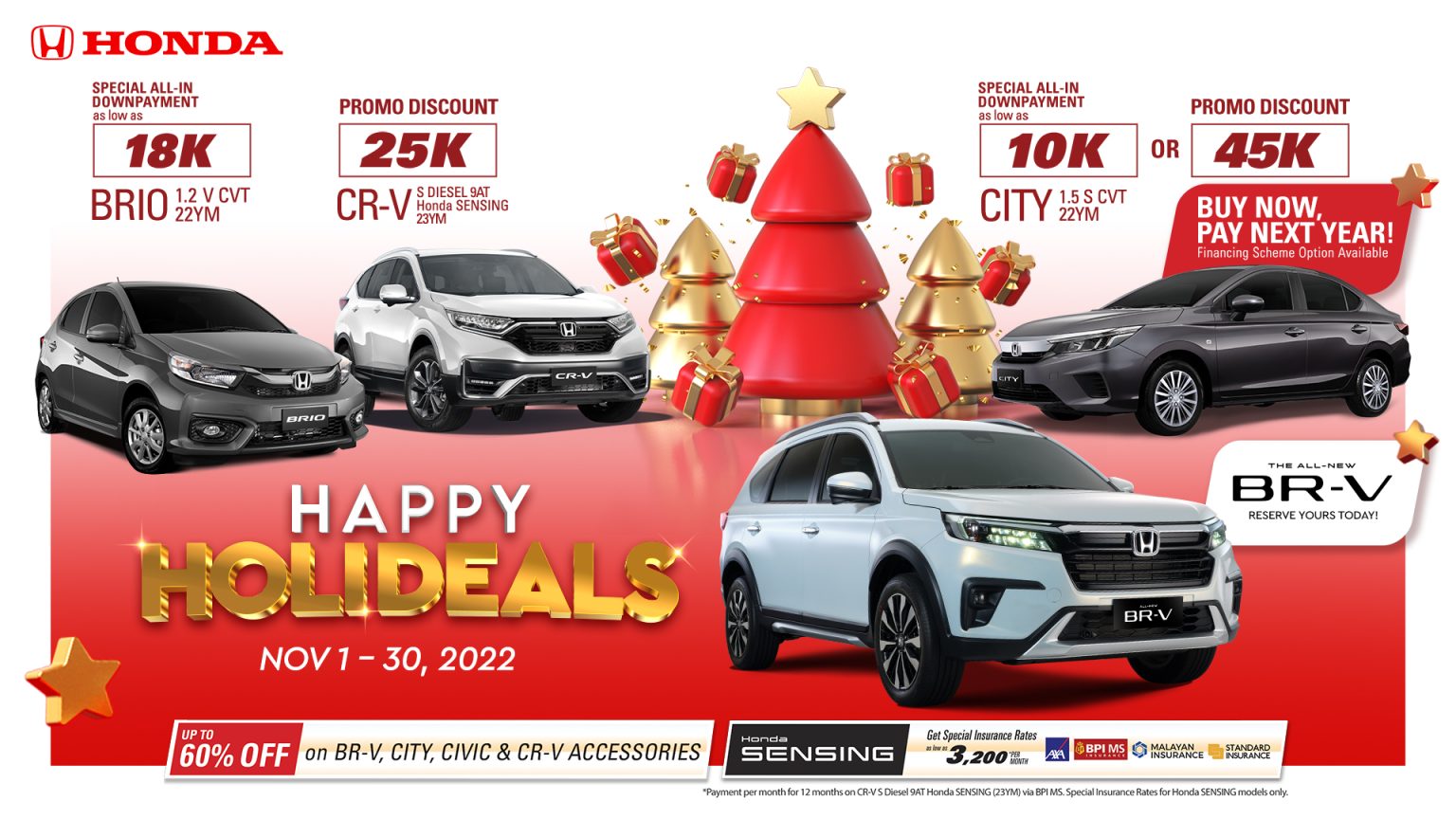 Grab Honda's Holiday Offerings With "Happy Holideals" Promo • YugaAuto