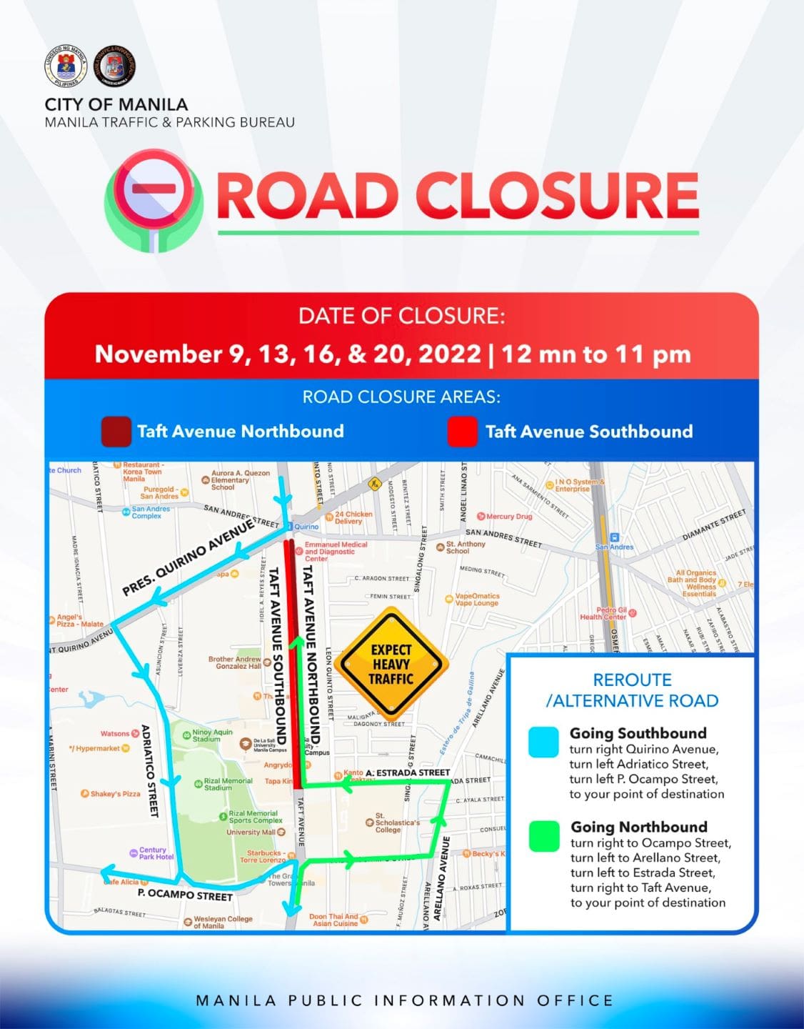 Bar Exam 2022 Manila City Road Closure Inline 01 Min