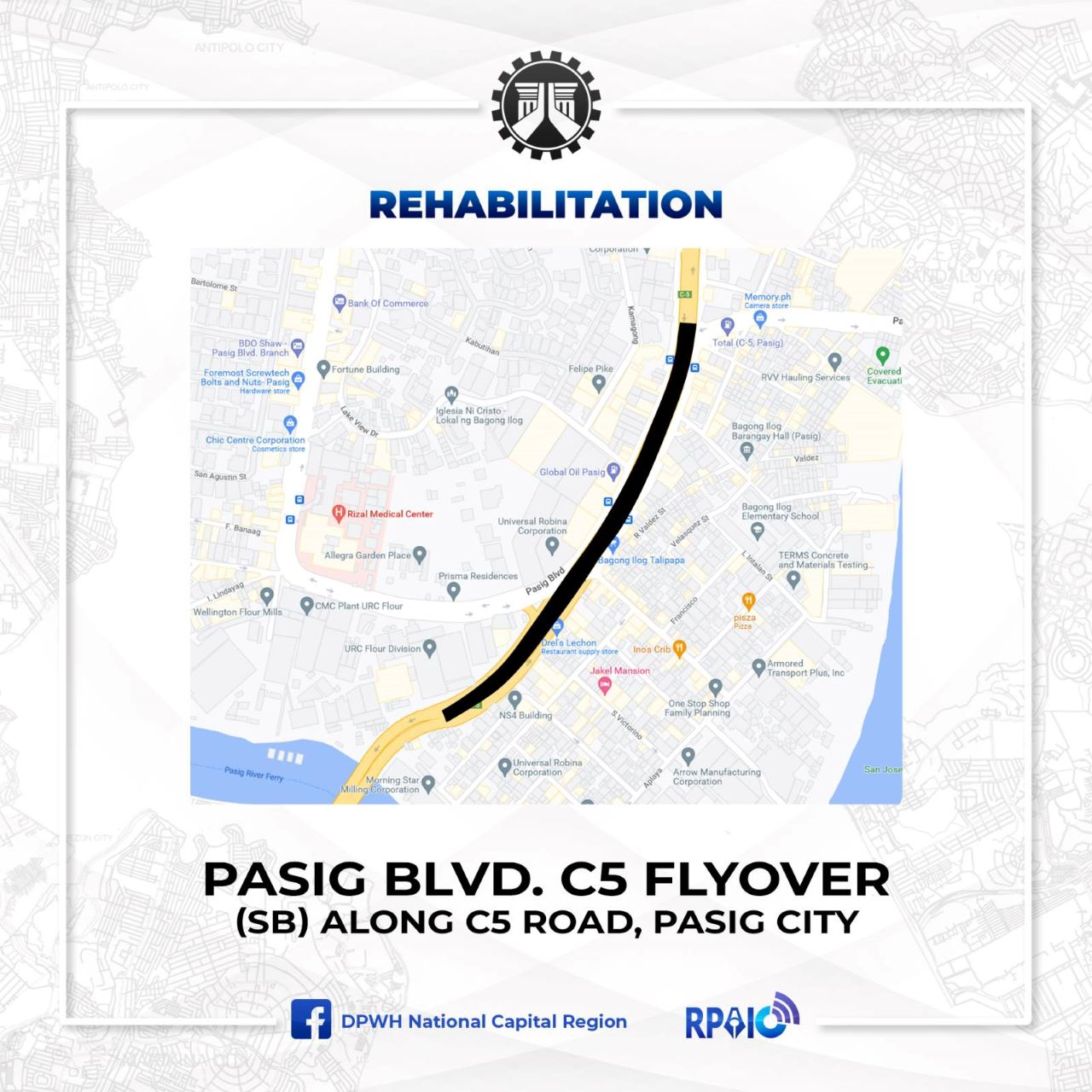 C5 Ortigas Pasig Boulevard Flyover Partial Closure Inline 03