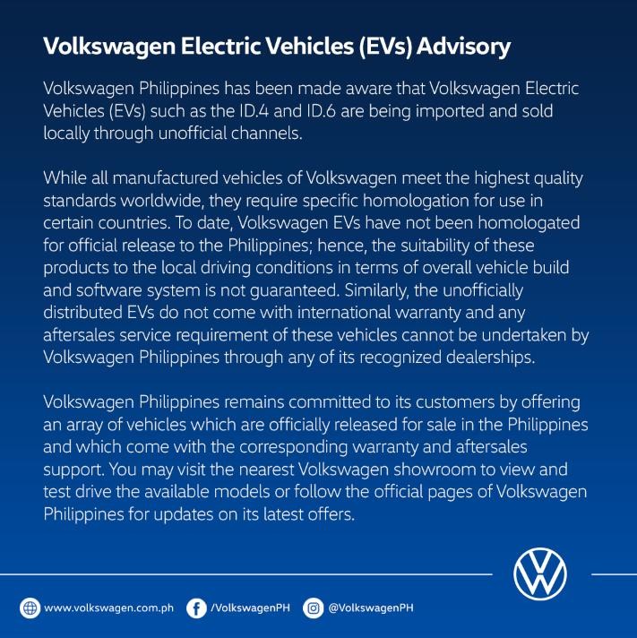 Volkswagen Ev Statement