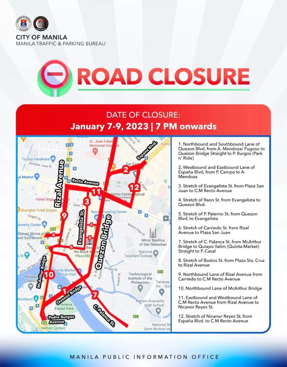 Road Closure Rerouting Black Nazarene Traslacion 2023 Inline 02 Min