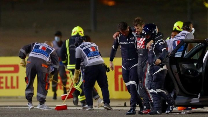 F1 Formula 1 Romain Grosjean Crash Exhibit Inline 03 Min