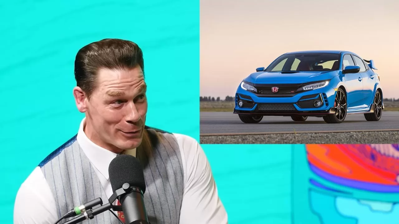John Cena admits driving a 2020 Honda Civic Type R, but we definitely haven’t seen it yet