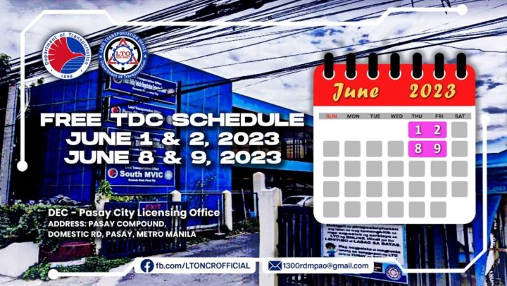 Lto Pasay Free Theoretical Driving Course June 1 2 8 9 2023 Inline 01 Min