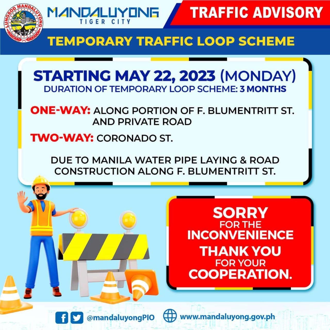 Mandaluyong Manila Water 3 Month Traffic Inline 01 Min