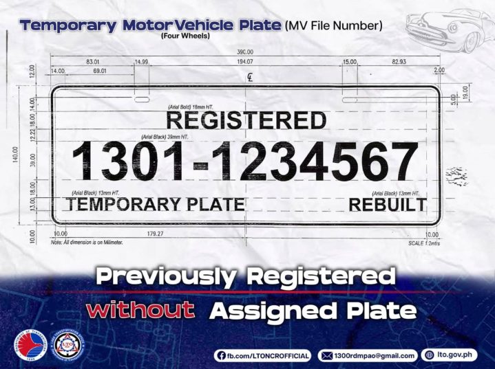Lto Improvised Plate Temporary Plate Car 4 Wheels Memorandum Circular No. Jmt 2023 2400 Inline 04 Min