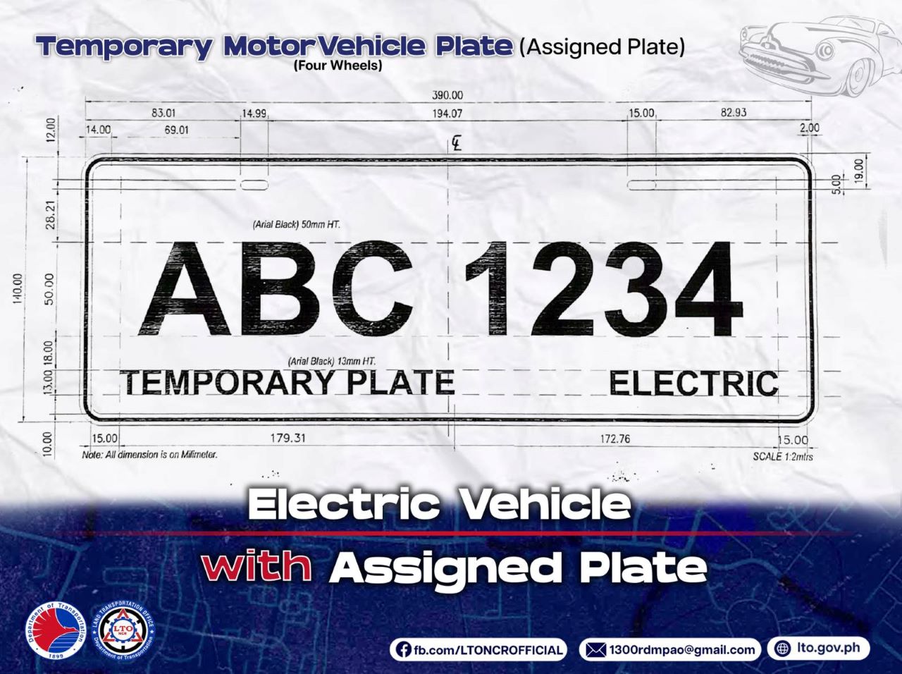 Lto Improvised Plate Temporary Plate Car 4 Wheels Memorandum Circular No. Jmt 2023 2400 Inline 05 Min