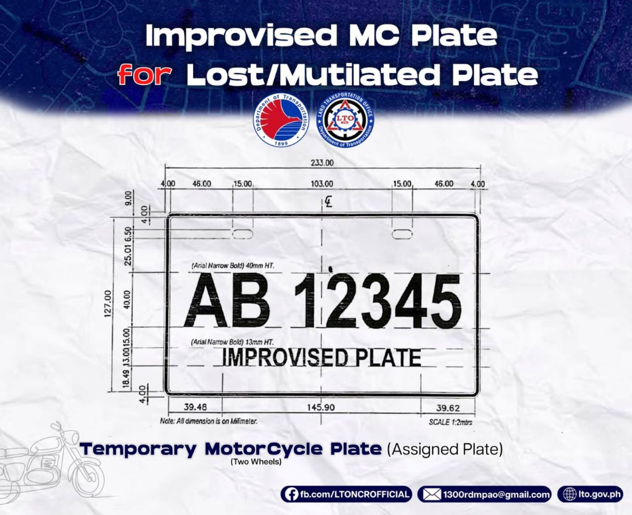 lto-releases-clear-guide-for-improvised-or-temporary-license-plates-for