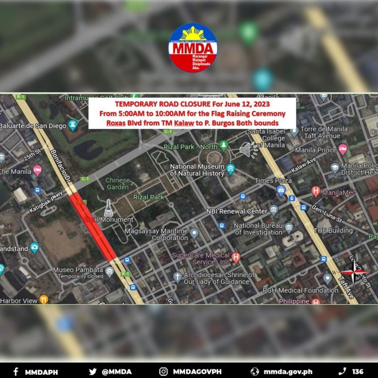 Mmda Road Closure Roxas Boulevard June 12 2023 Inline 01 Min