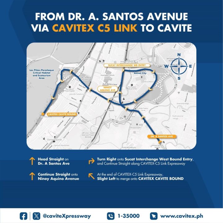 Cavitex C5 Link Sucat Interchange Open Free Inline 06 Min