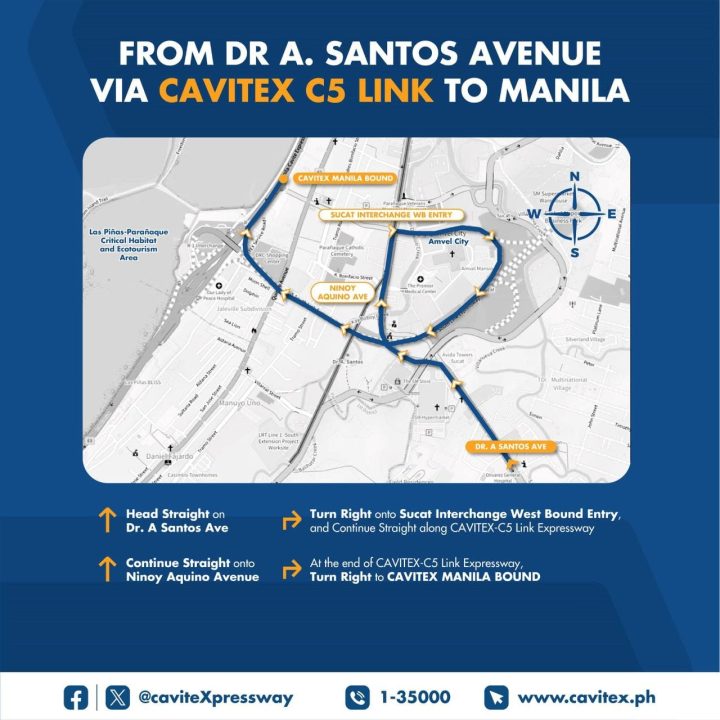 Cavitex C5 Link Sucat Interchange Open Free Inline 08 Min