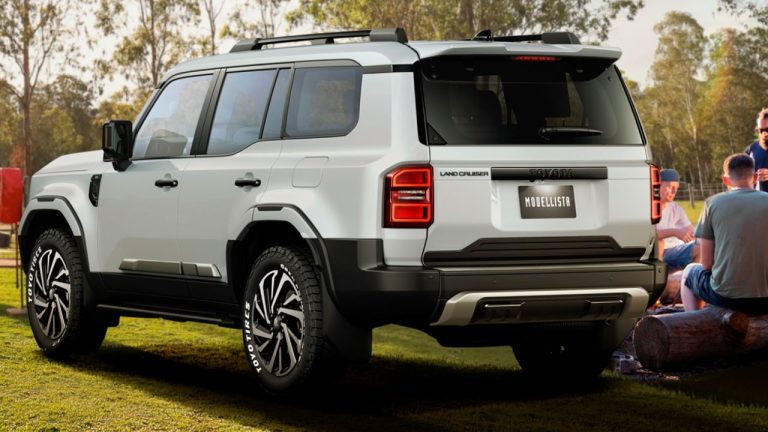 Lc 250 Rear View New Toyota Land Cruiser 250 gets a welcome beefing up by Modellista ...