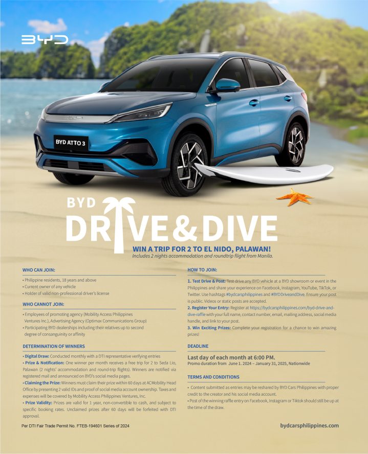 Byd Drive And Dive Details