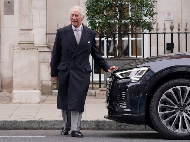 King Charles With The Audi Q8