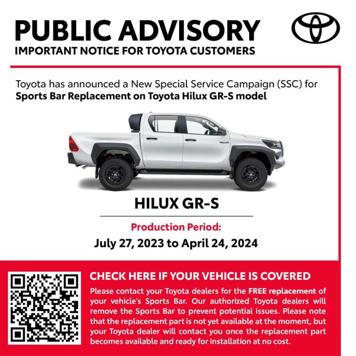 Toyota Hilux Gr-S Sports Bar Recall Inline 01 Min