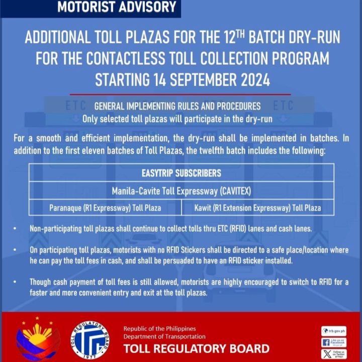 Cavitex Cashless Toll Collection September 14 2024 Inline 01 Min