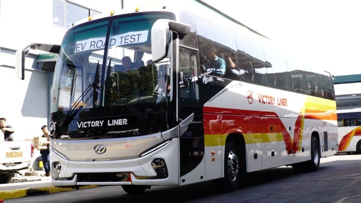 Testing of 2 new Victory Liner electric buses has begun