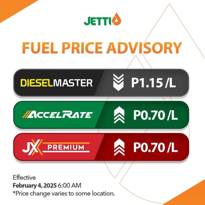Fuel Price Update, February 4, 2025 – Gas up PHP 0.70, diesel down by a ...