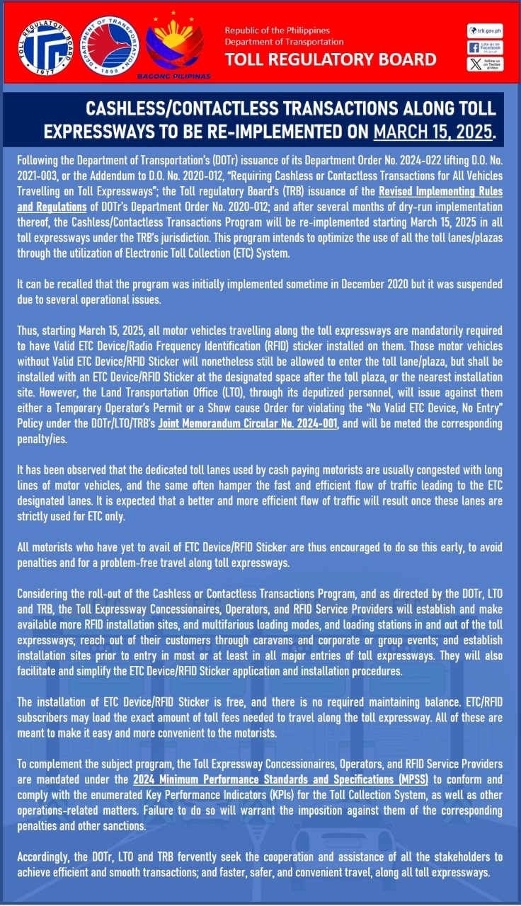 trb toll regulatory board cashless contactless rfid transactions march 15 2025 inline 01-min