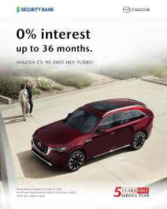 Mazda CX-90 Security Bank zero percent interest