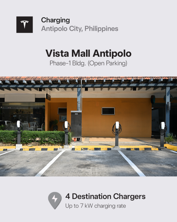 Tesla Charger Vista Mall Antipolo