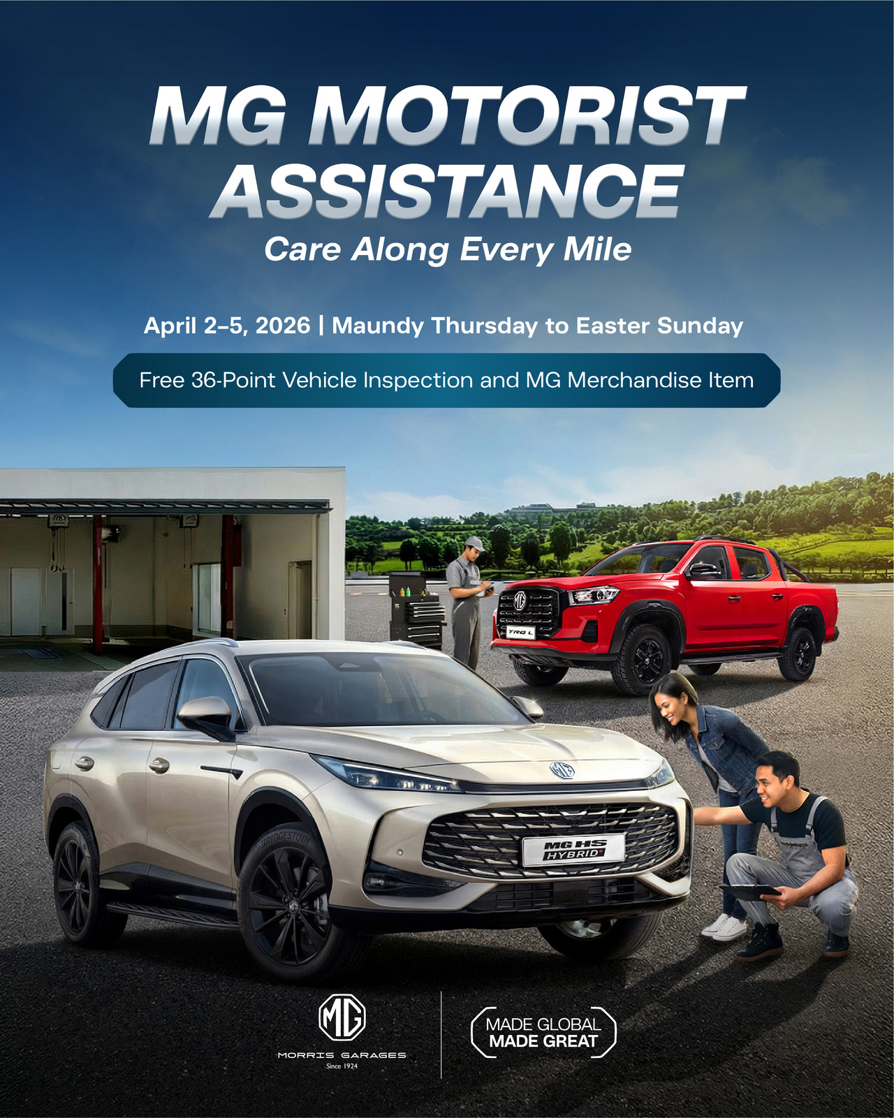 MG Philippines 2026 Holy Week Motorist Assistance Program