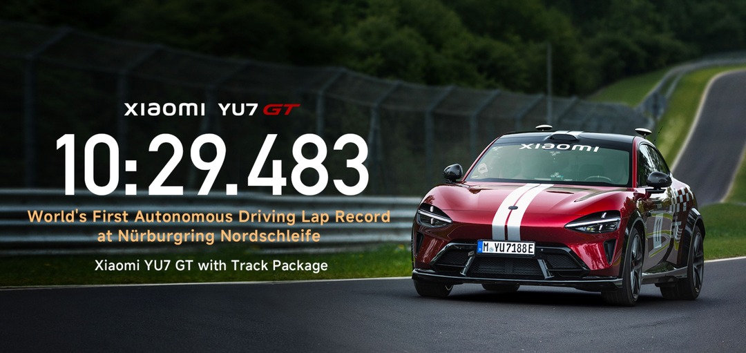 Xiaomi YU7 GT with Track Package Nurburgring autonomous lap